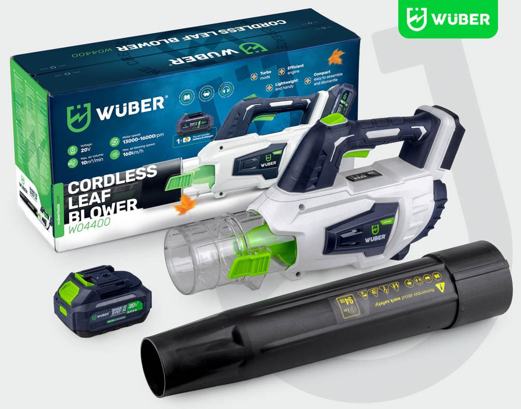 Cordless leaf blower 20 V 160 km/h W04400 WUBER