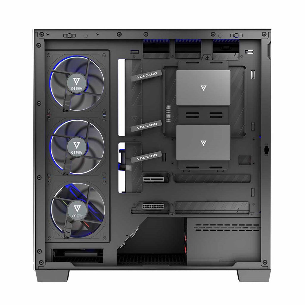 MODECOM VOLCANO STELLAR ARGB MIDI 5F Black PC Case