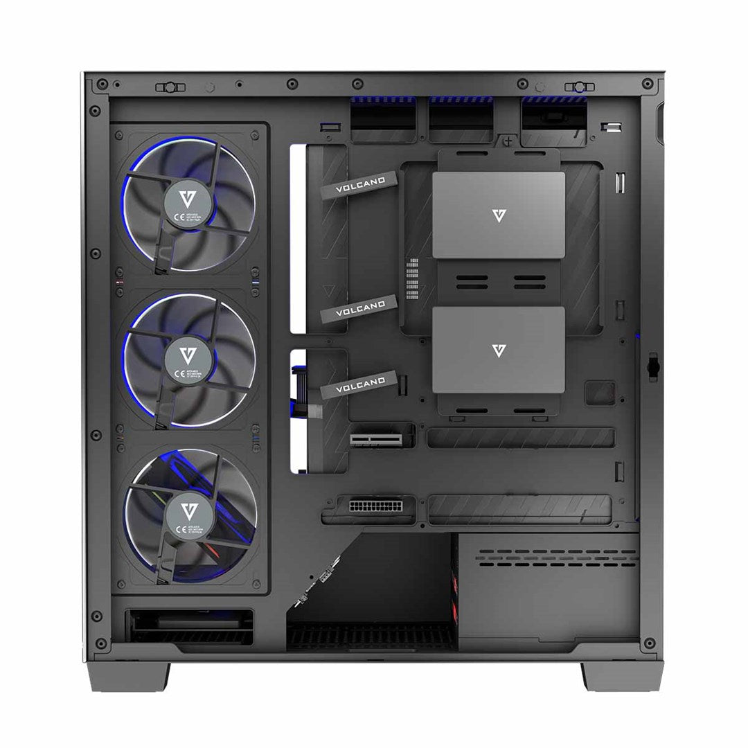 MODECOM VOLCANO STELLAR ARGB MIDI 5F Black PC Case