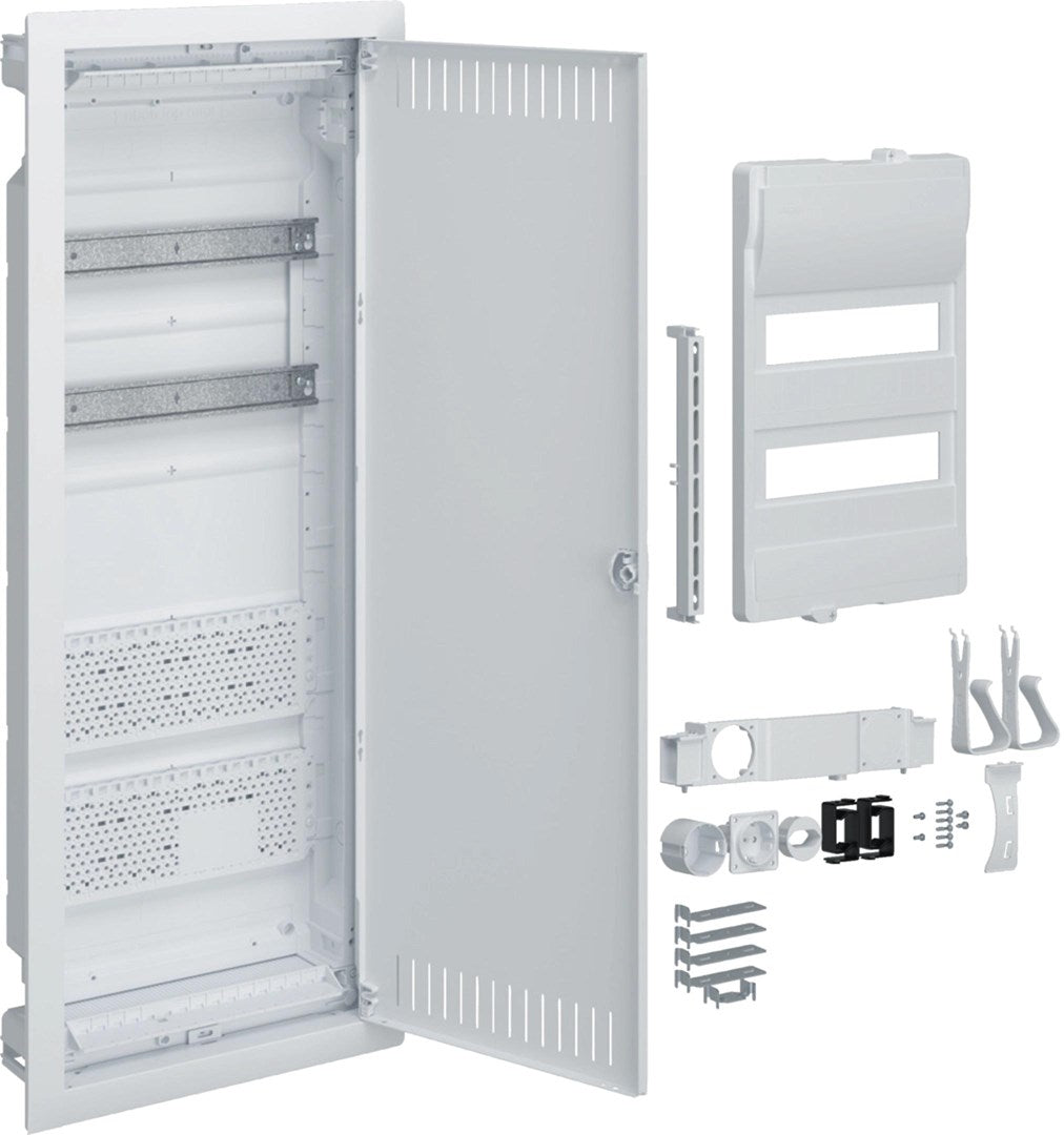 Plastic Hybrid PT Enclosure 24 M - 2x Mounting Plate IP40 - Volta.Hybrid 865x335x90