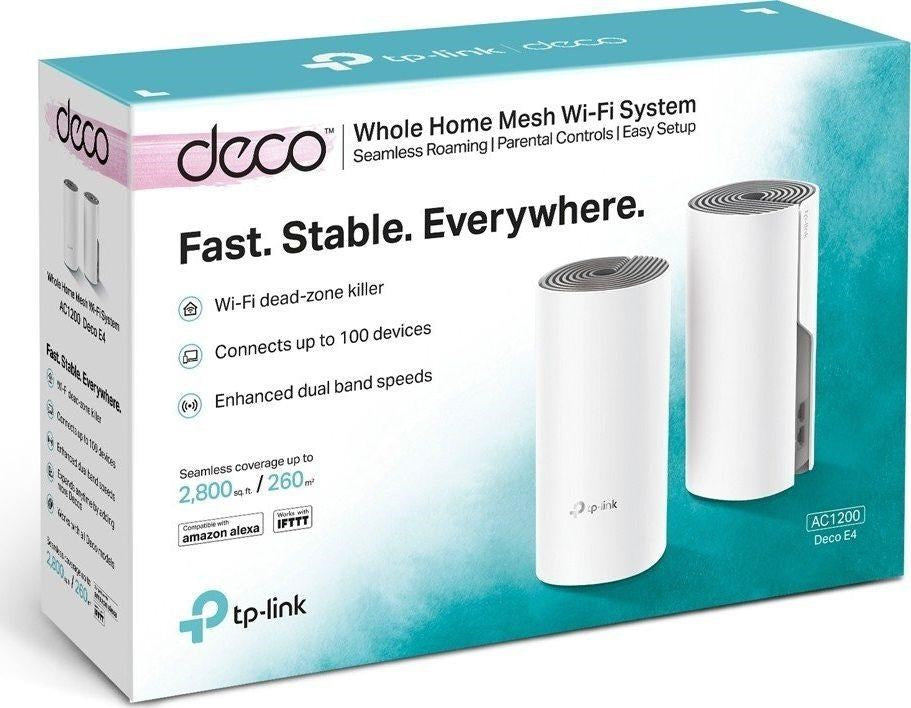TP-LINK Mesh Wi-Fi System Deco E4(1-Pack) 1200 Mbit/s Dual-Band