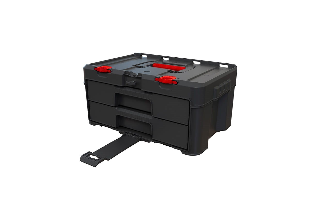 Keter 253384 - Stack'N'Roll Toolbox - 2 Drawers - Black