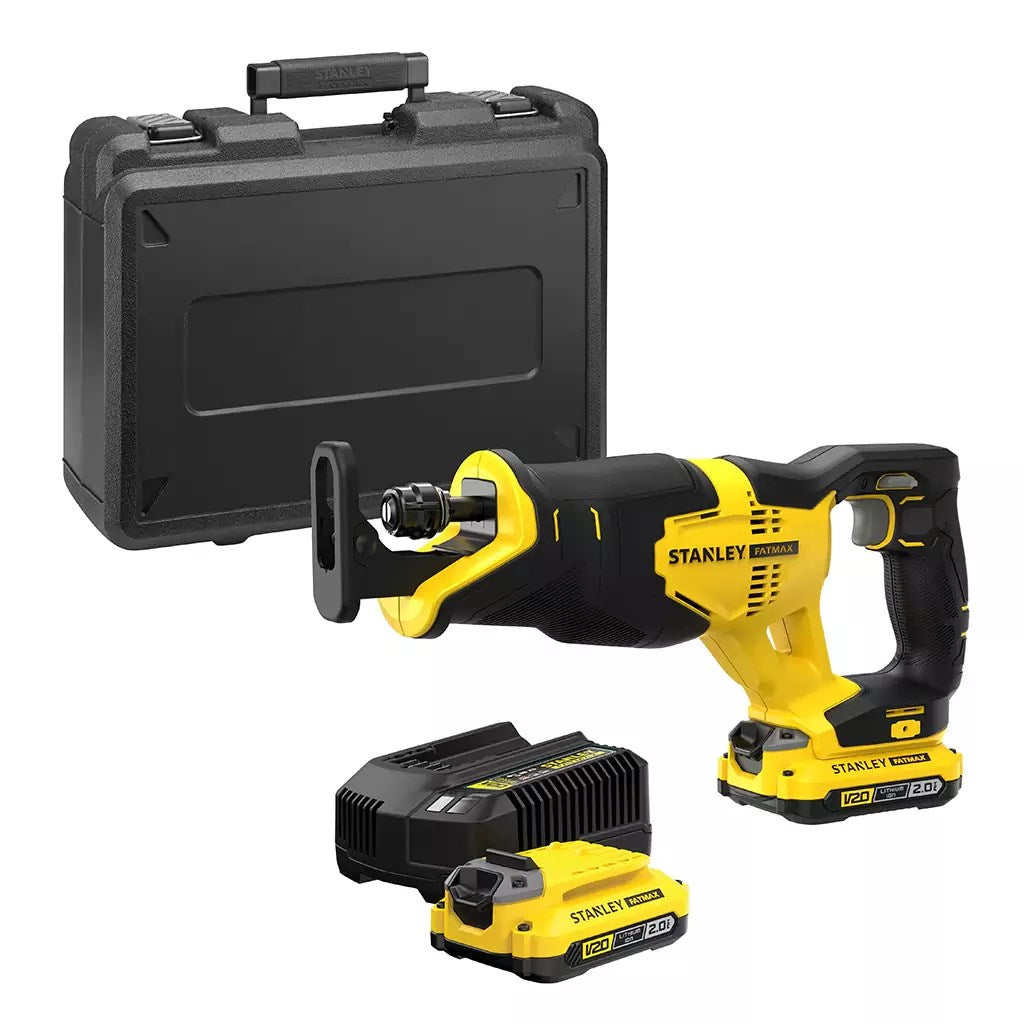 STANLEY FATMAX V20 Brushless Reciprocating Saw 18V with 2x2.0Ah Batteries SFMCS310D2K
