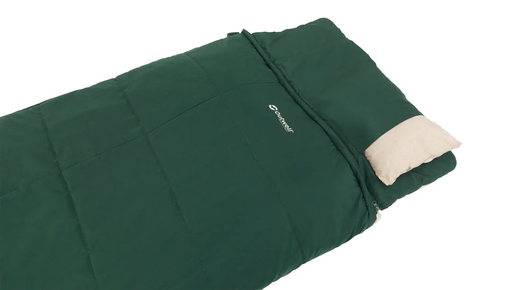 Outwell Contour Prime Adult Rectangular sleeping bag Polyester Green