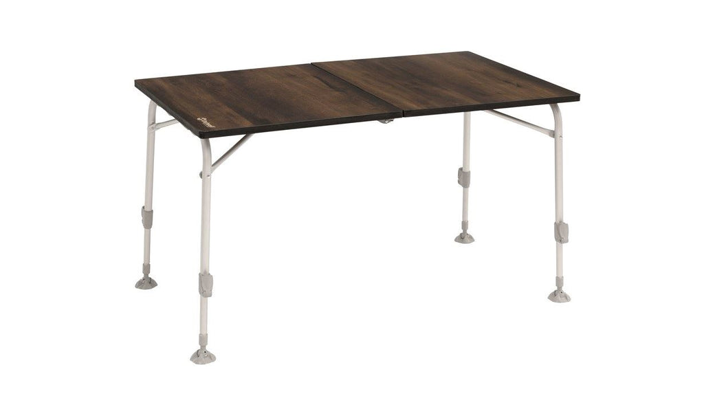Outwell Berland L Folding Table for 6 People, UV & Water Resistant, Aluminium Frame, 70 x 118 x 58-71 cm