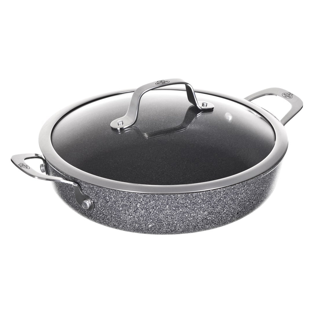 Ballarini Salina Granitium Induction Deep Frying Pan with 2 Handles - 28 cm