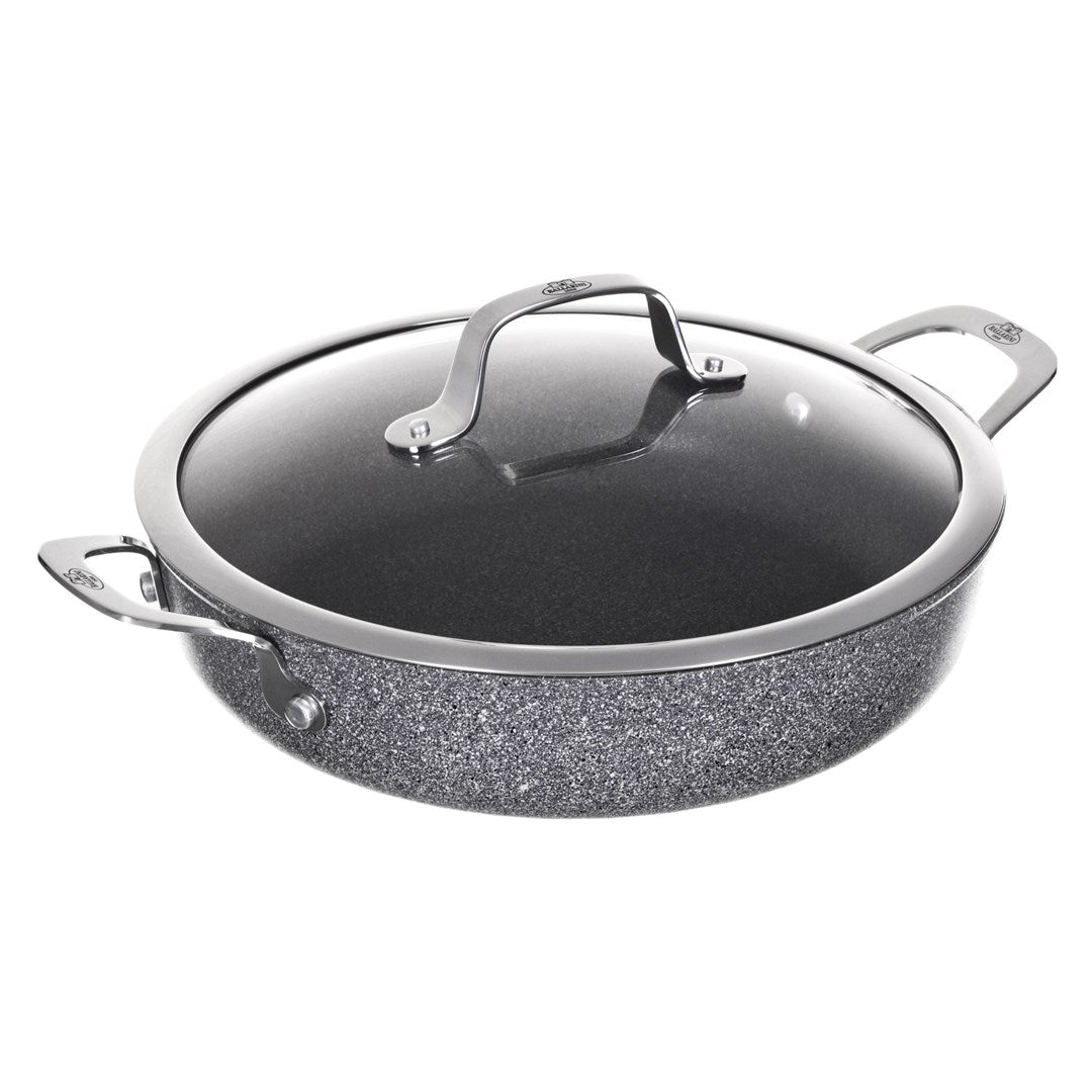 Ballarini Salina Granitium Induction Deep Frying Pan with 2 Handles - 28 cm