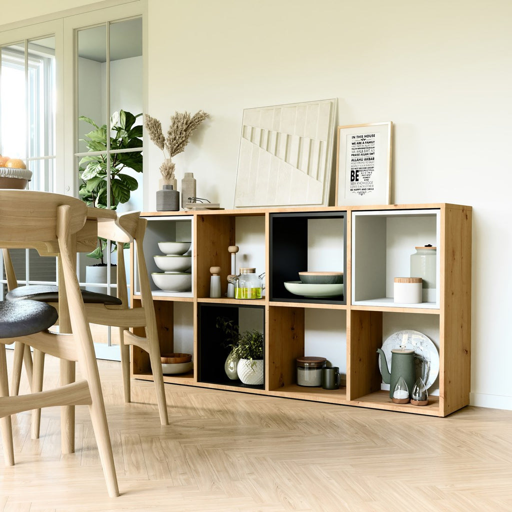MALAX 2X4 Compartment Shelf Artisan Oak
