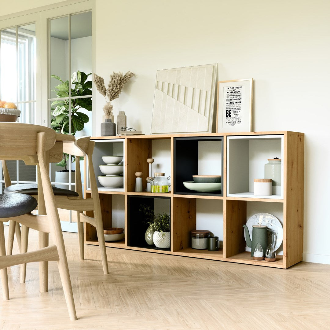 MALAX 2X4 Compartment Shelf Artisan Oak