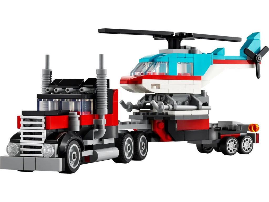 LEGO Creator 3-in-1 Low Loader with Helicopter (31146)