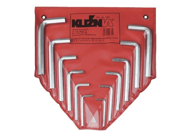 Kunia Set of 12 Allen Keys Chrome Steel