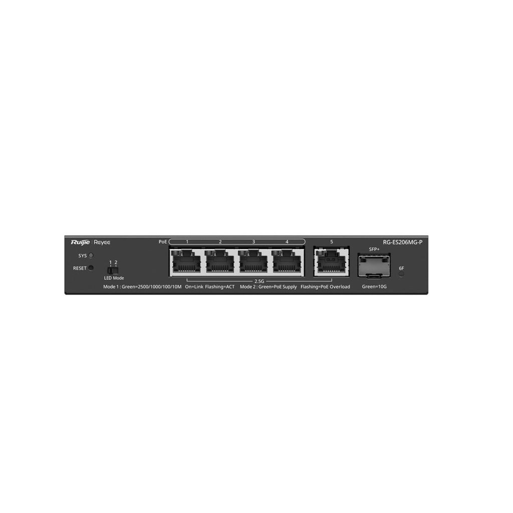 Ruijie Managed L2 Switch 2.5 G Ethernet RG-ES206MG-P