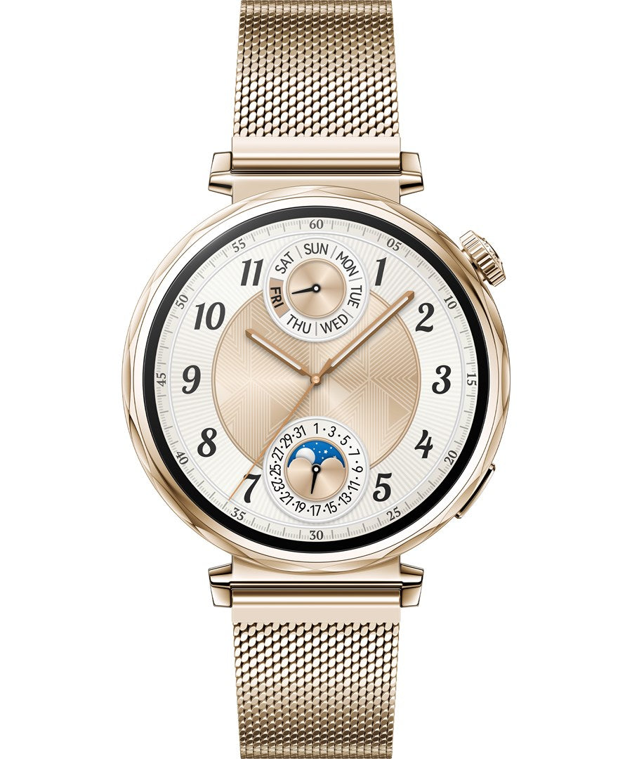 Huawei Watch GT 5 - 41 mm - Stainless Steel - Smart Watch with Milanese Strap - Wrist Size: 130-190 mm - 3.4 cm (1.32") Display - NFC, Bluetooth - 72 g (55020DJQ)