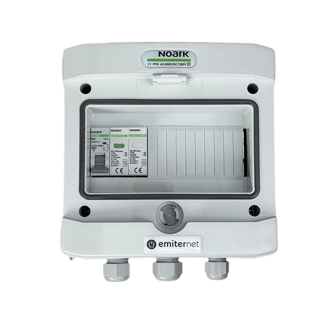 EMITER AC Junction Box IP65 20A Type 1+2 Surge Arrester Single-Phase EM-95N_AC