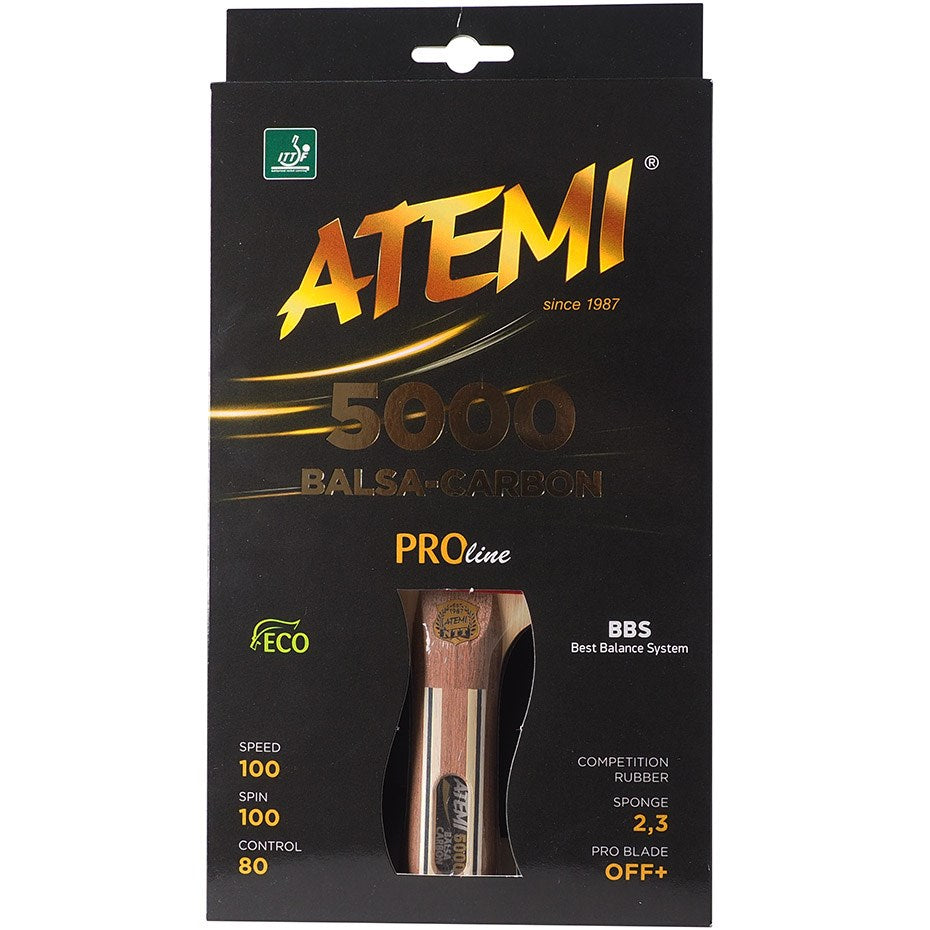 Atemi 5000 Pro Concave Ping Pong Racket 232 g 159 x 294 x 33 mm R2616
