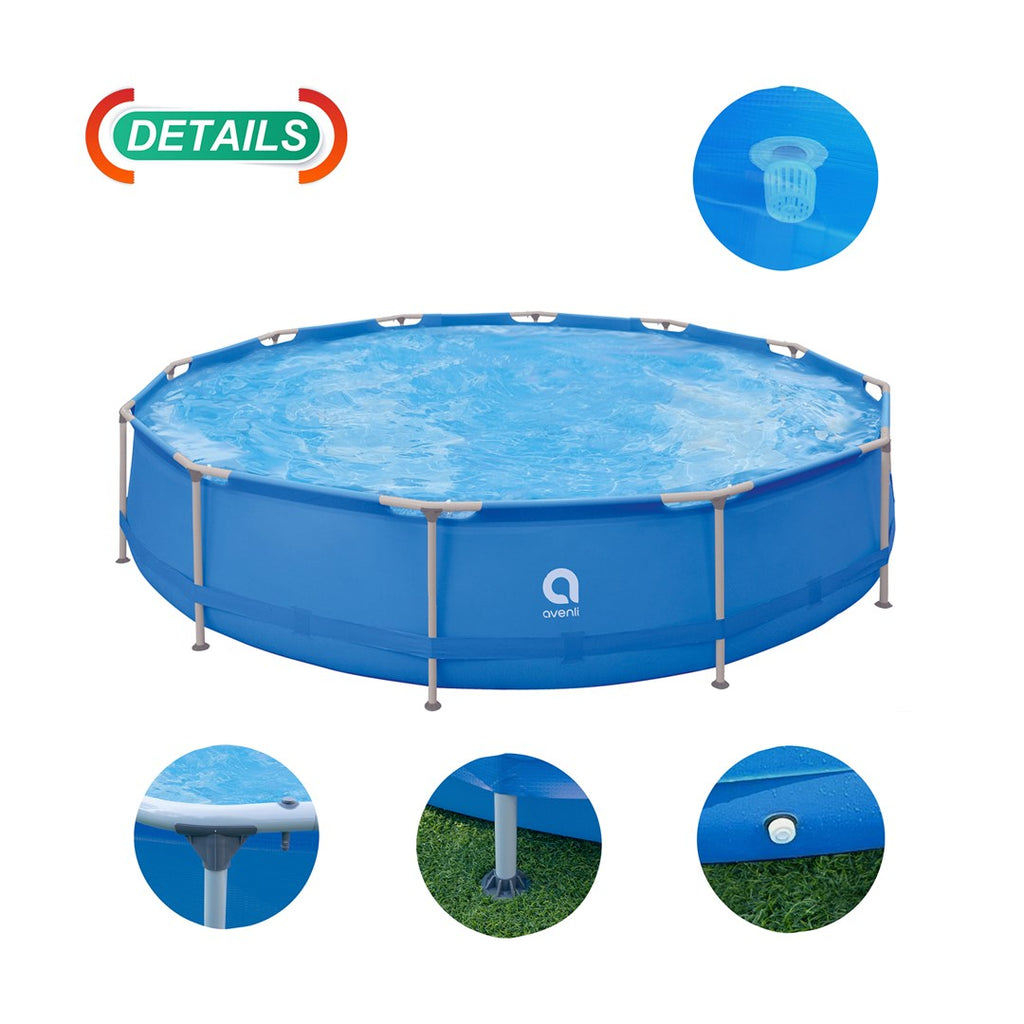 Avenli Round Frame Swimming Pool Set, 4270 mm Diameter, 9495 L Volume, Model 17800EU