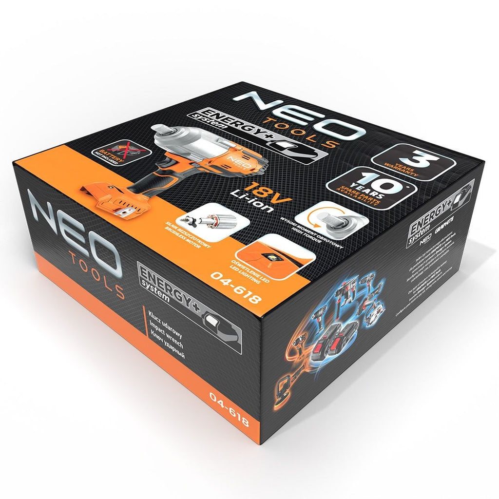 NEO Tools 04-618 Brushless Impact Wrench 18V 1133Nm