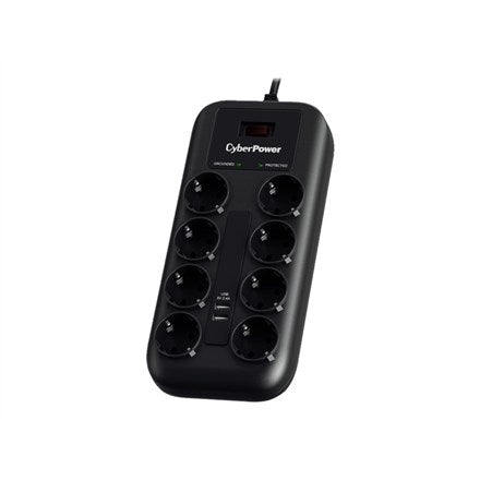 CyberPower Surge Protector 8 AC Outlets 200-250V 1.8 m P0820SUF0-DE