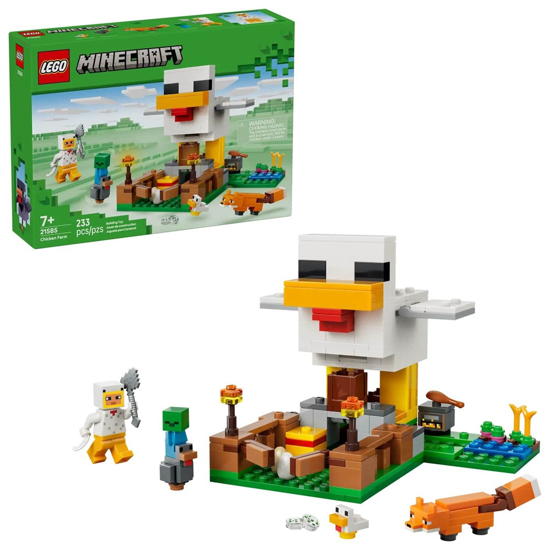LEGO MINECRAFT Chicken Farm Gamer Toy Building Set 21585