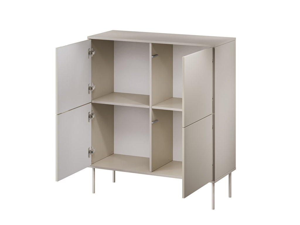 TRESSE Chest of Drawers 4D 100x40x110 Cashmere Matt