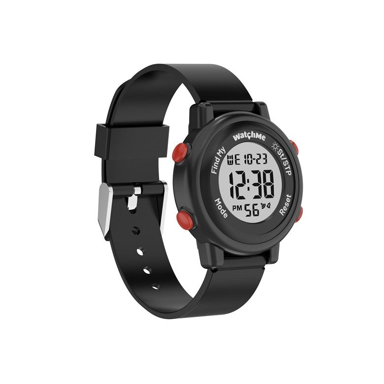 SPONGE Digital Watch Black WATCHME JUODAS