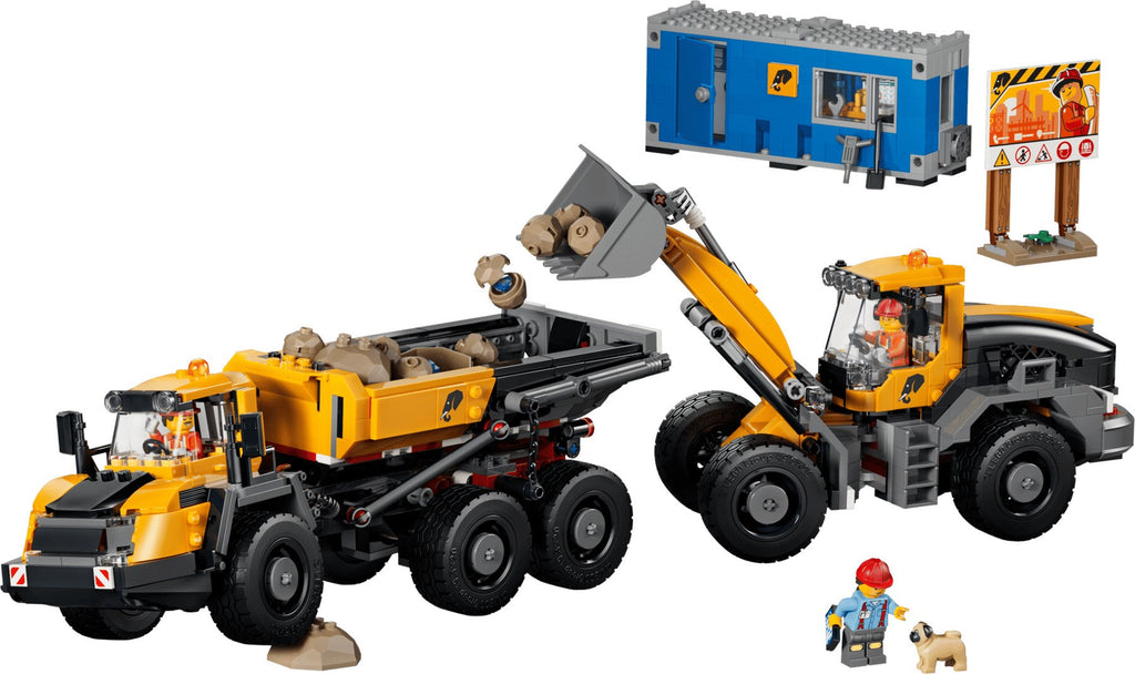 LEGO CITY Dump Truck and Front End Loader Building Blocks 1132 Pieces Ages 8+ Model 60494