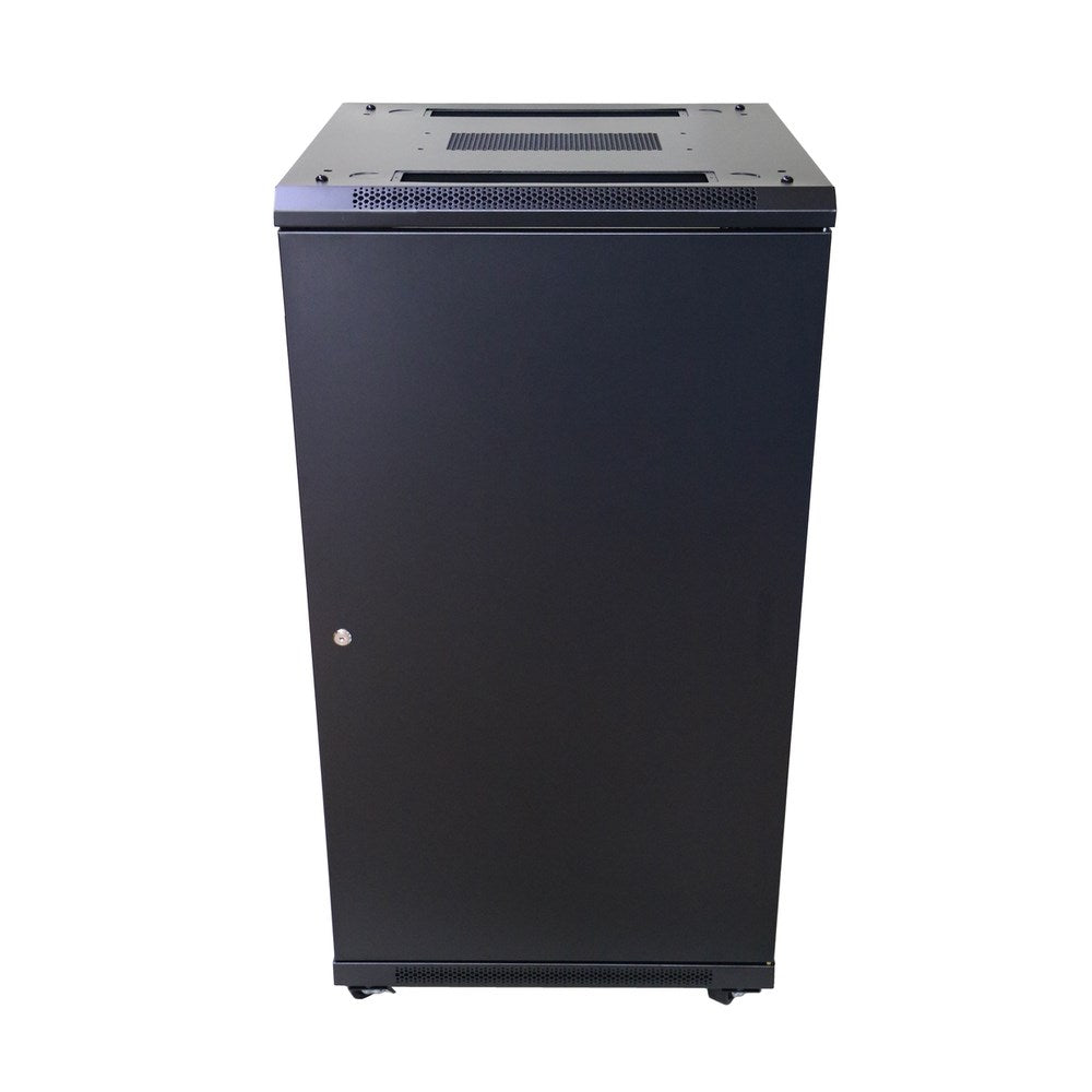 Extralink Rack Cabinet 27U 600x600 Black Standing