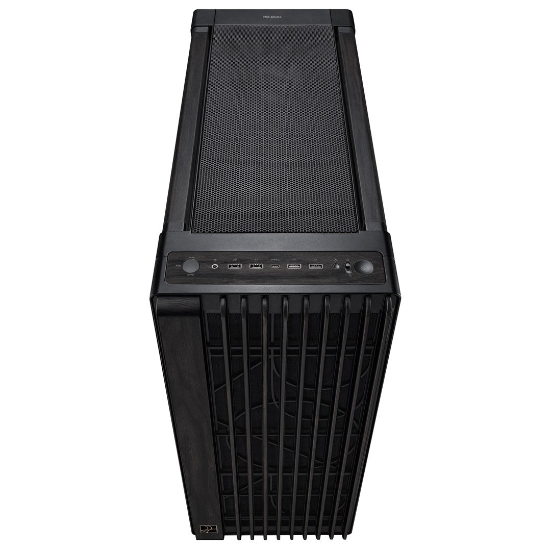 ASUS ProArt PA602 Wood Edition Midi Tower Black - EATX, 420 mm Radiator Support