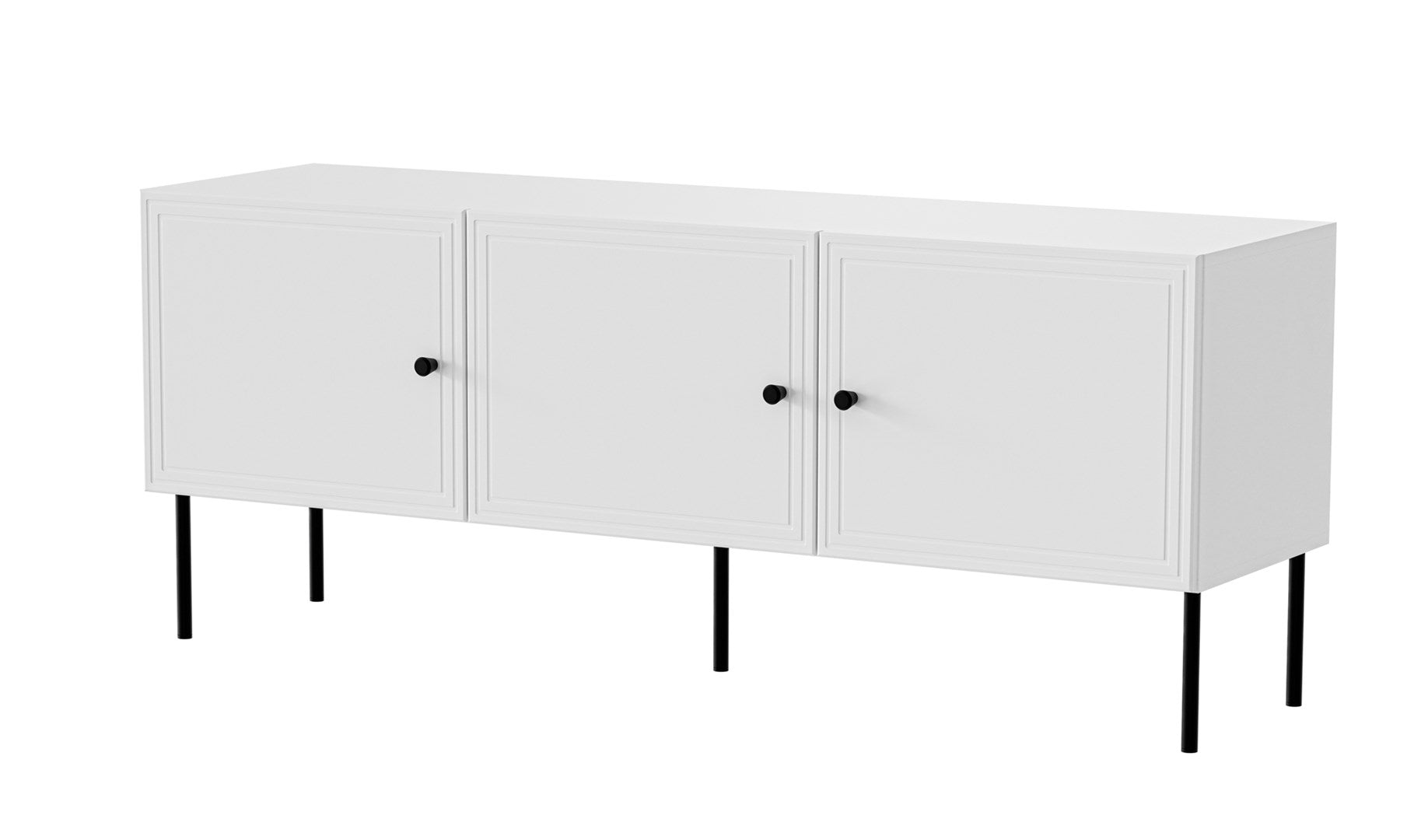 Cama RTV 3D Cabinet PALAZZO BIS 151x40x60 White Matt