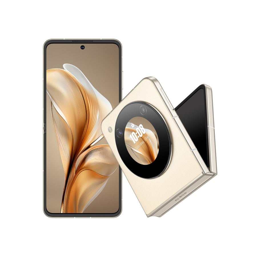 Nubia Smartphone Flip 5 G 8/256GB Bundle (Sunshine Gold)