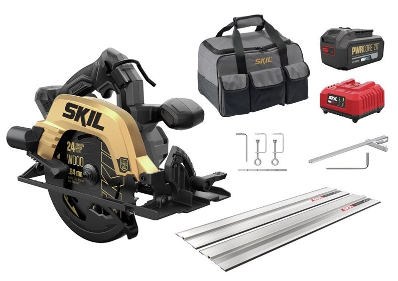 Circular Saw 3575DB 20V 1X4AH with Guide Rail