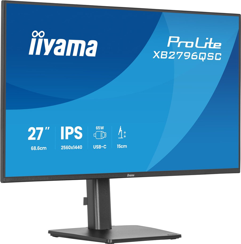 IIYAMA ProLite XB2796QSC-B1 27" Quad HD Monitor 2560x1440 75Hz IPS Black