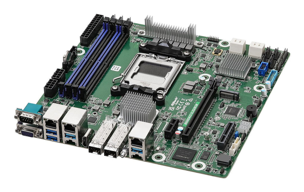 ASRock Mainboard B650D4U3-2L2Q/BCM - Micro-ATX - AMD AM5 Socket - DDR5 (B650D4U3-2L2Q/BCM) Zen4