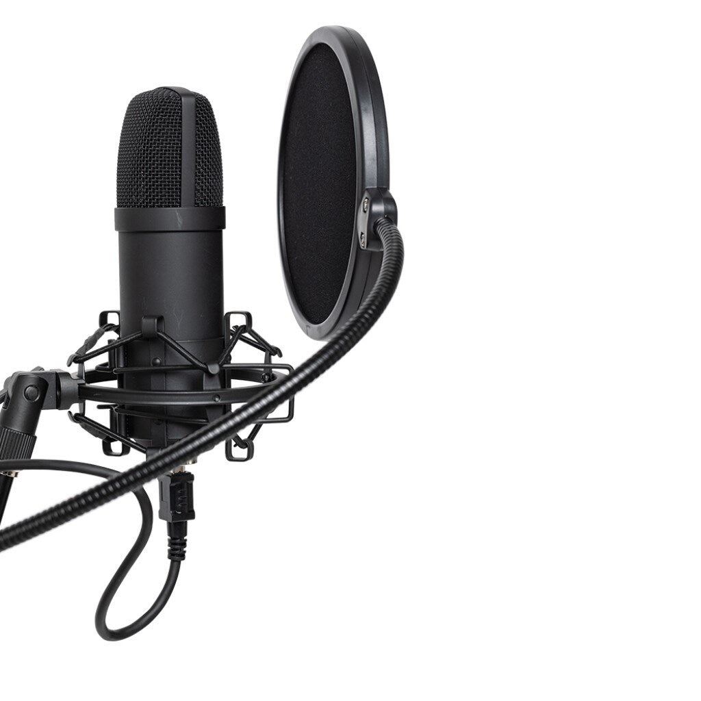 STAGG SUM45 Set - USB microphone set with microphone  stand  shock mount  pop filter and USB cable