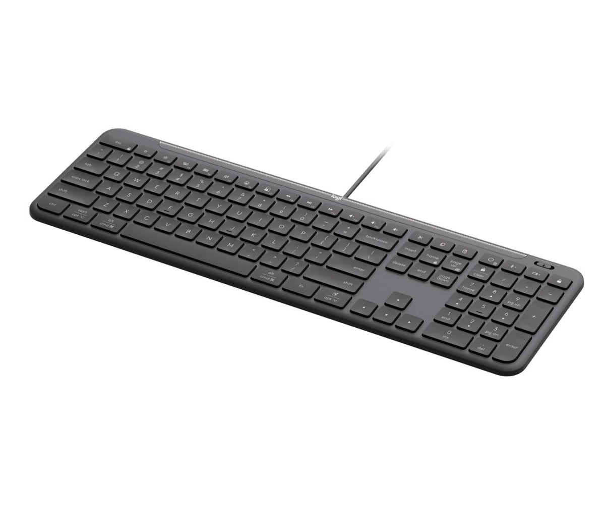 Logitech Signature Slim Wired K620 For Business keyboard Universal USB QWERTZ German Graphite