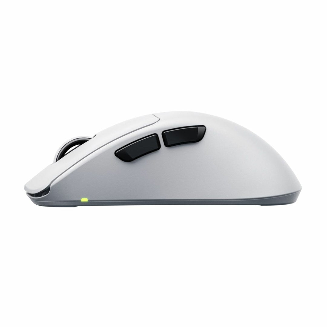 CHERRY Xtrfy M64 Pro - Maus - ergonomisch - optisch - 5 Tasten - kabellos - 2,4 GHz - kabelloser Empfänger (USB) - weiß (CX-M64W-PRO-WHITE)