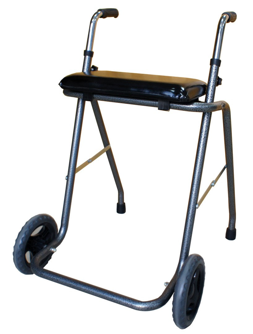 REHA FUND Two-Wheel Walking Aid with Seat RF-651/CZA - Aluminium Frame, 12800 g, Max Load 113 kg