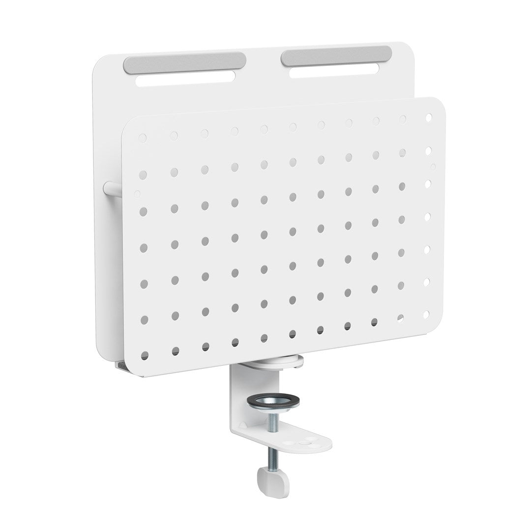 Activejet APB-006W Desk Organizer, Rotating Perforated Board, Grey and White | Model: APB-006W