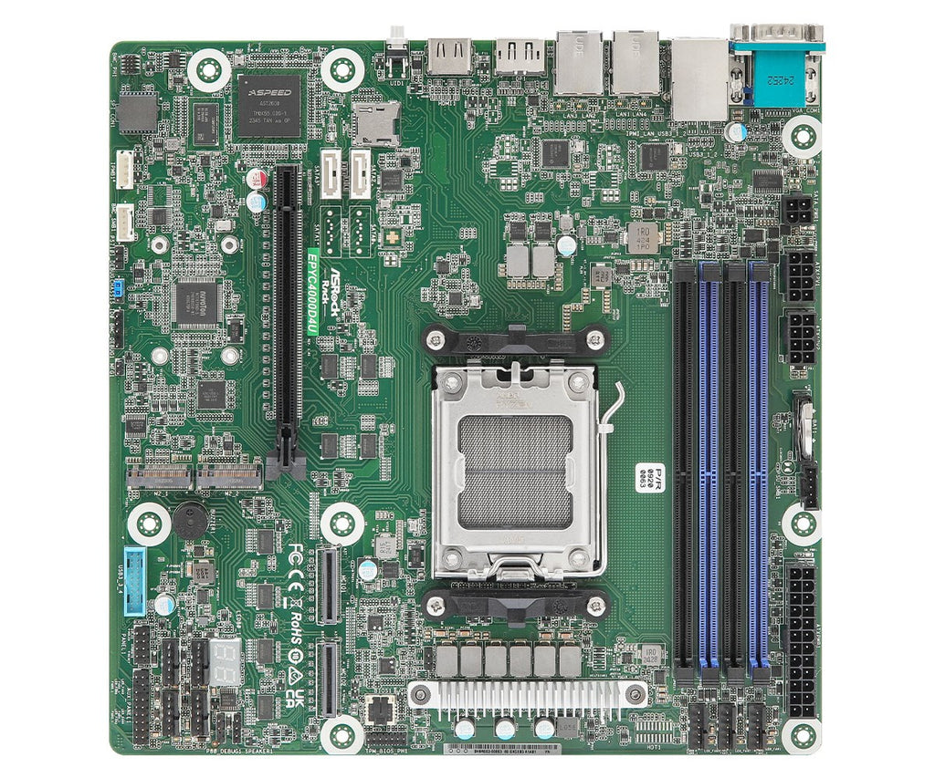 ASRock Mainboard EPYC4000D4U Micro-ATX Single Socket AM5 (EPYC4000D4U)