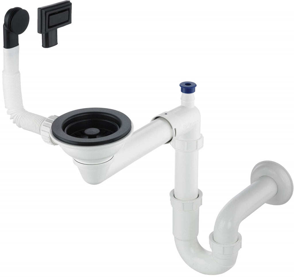 Siphon for 1-bowl granite sink - Space-Saver