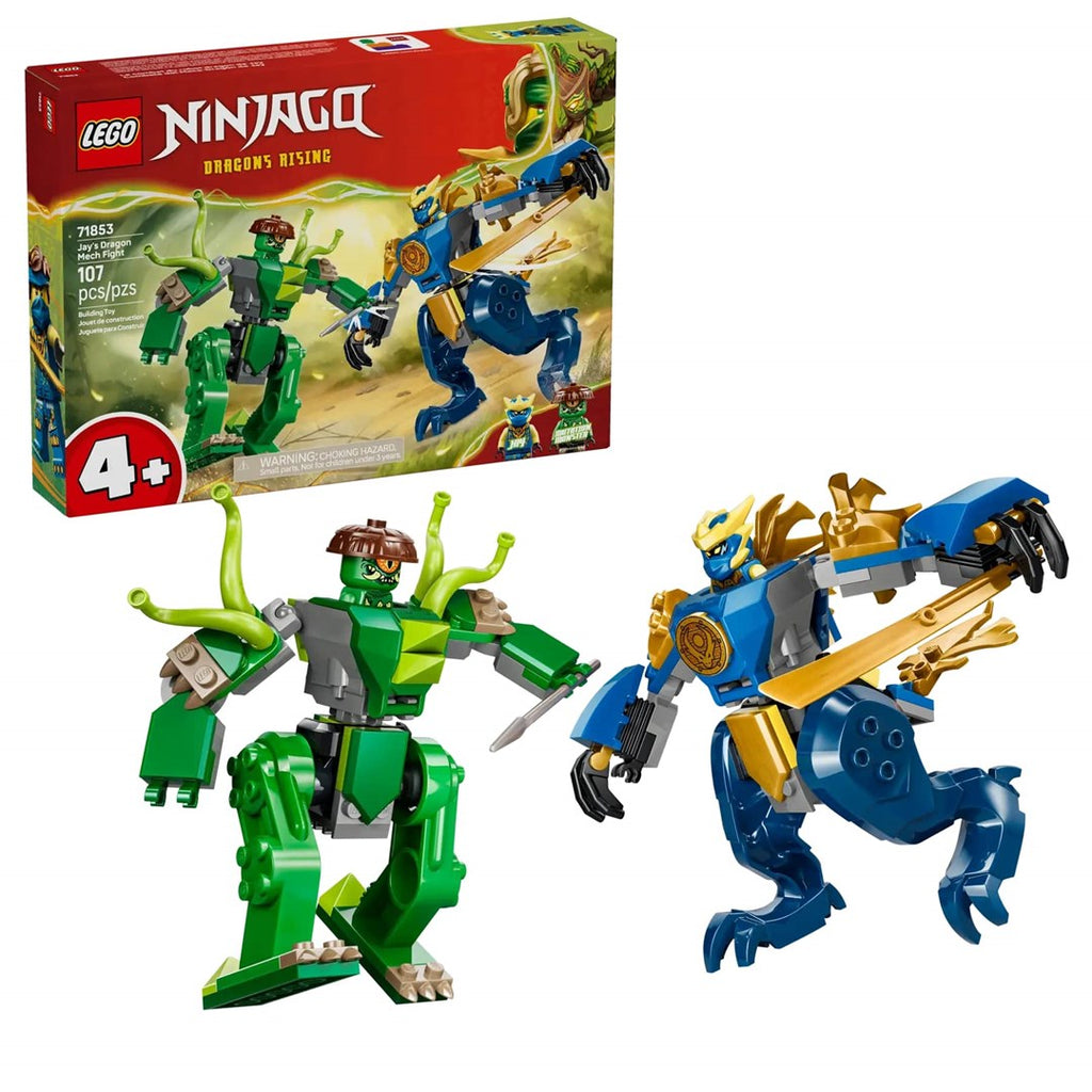 LEGO NINJAGO Jay's Dragon Mech Fight Toy 71853 - 107 Pieces