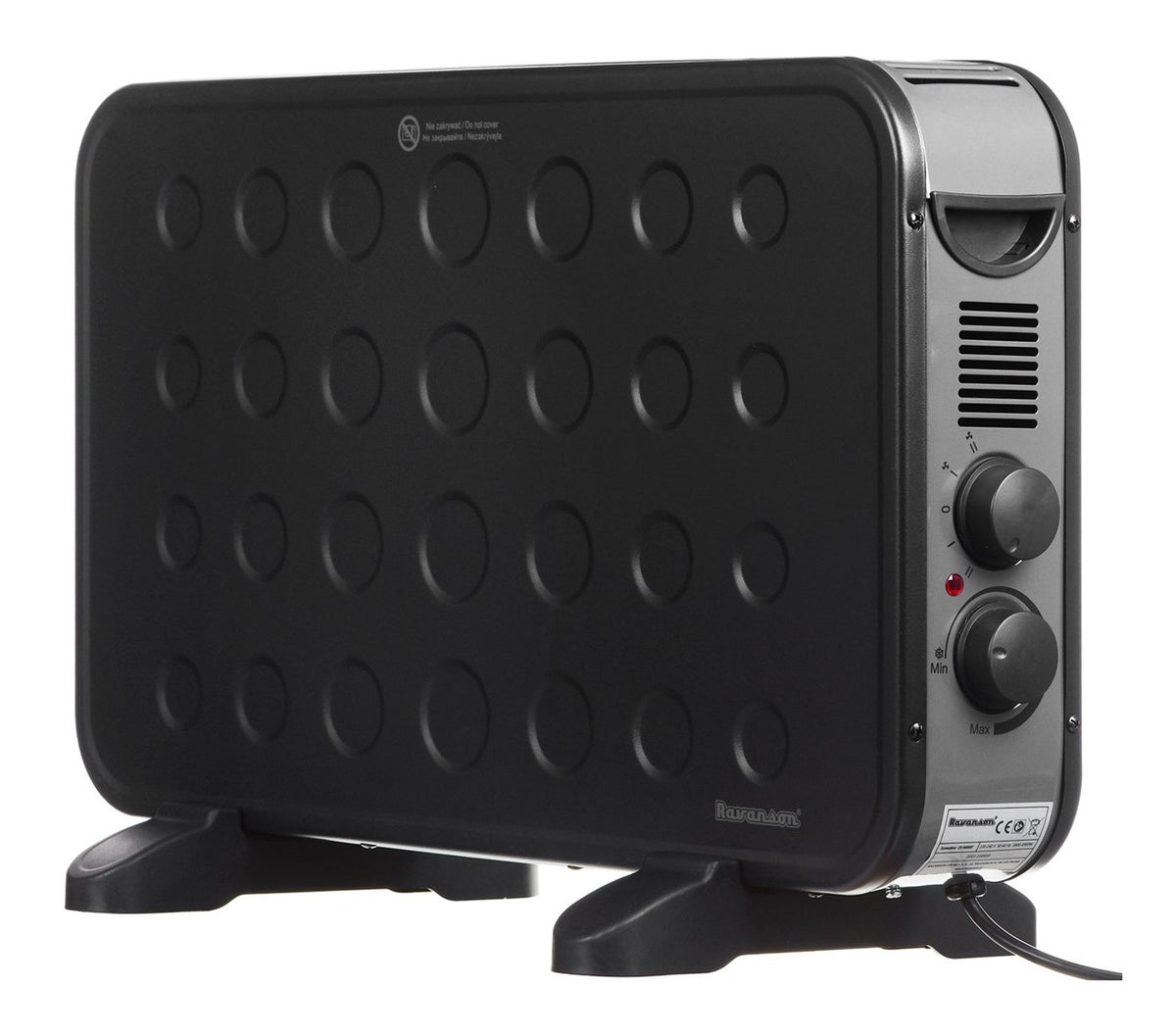 Ravanson CH-9000BT Electric Space Heater Black 2000 W