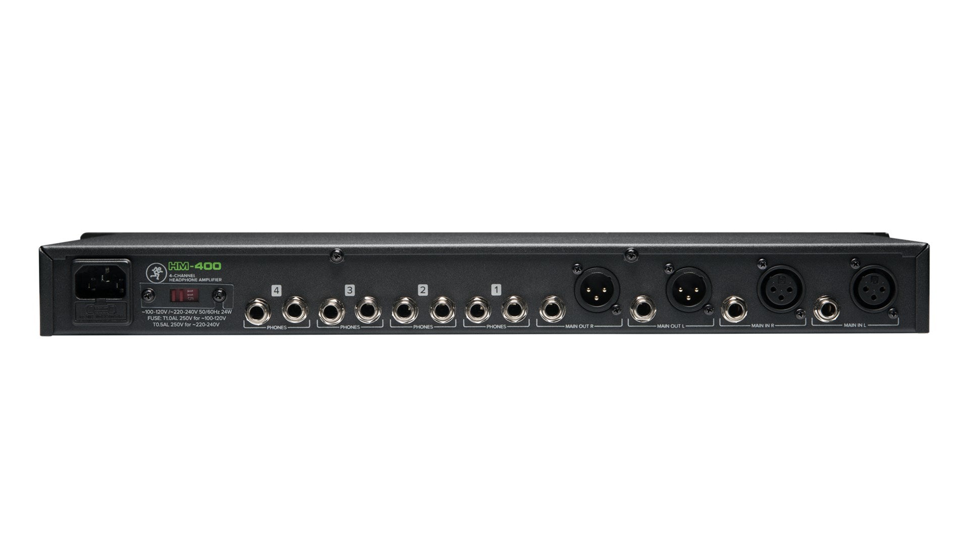 Mackie HM-400 Black Headphone Amplifier.