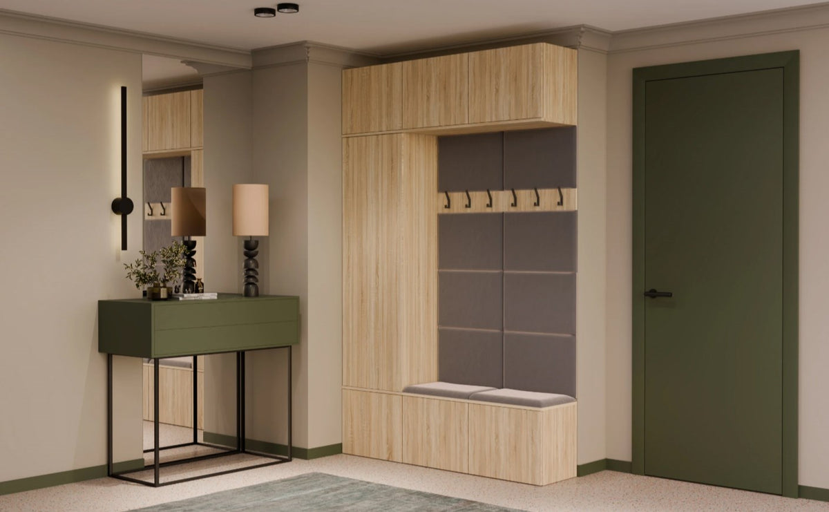 HAGA III 1SZ2W Wardrobe – Sonoma Oak