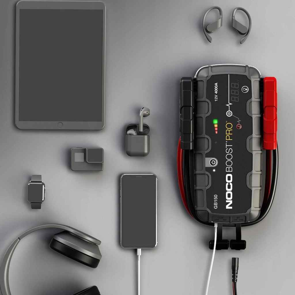 NOCO GB150 Boost - 12V 3000A Jump Starter with Integrated 12V/USB Battery (GB150)