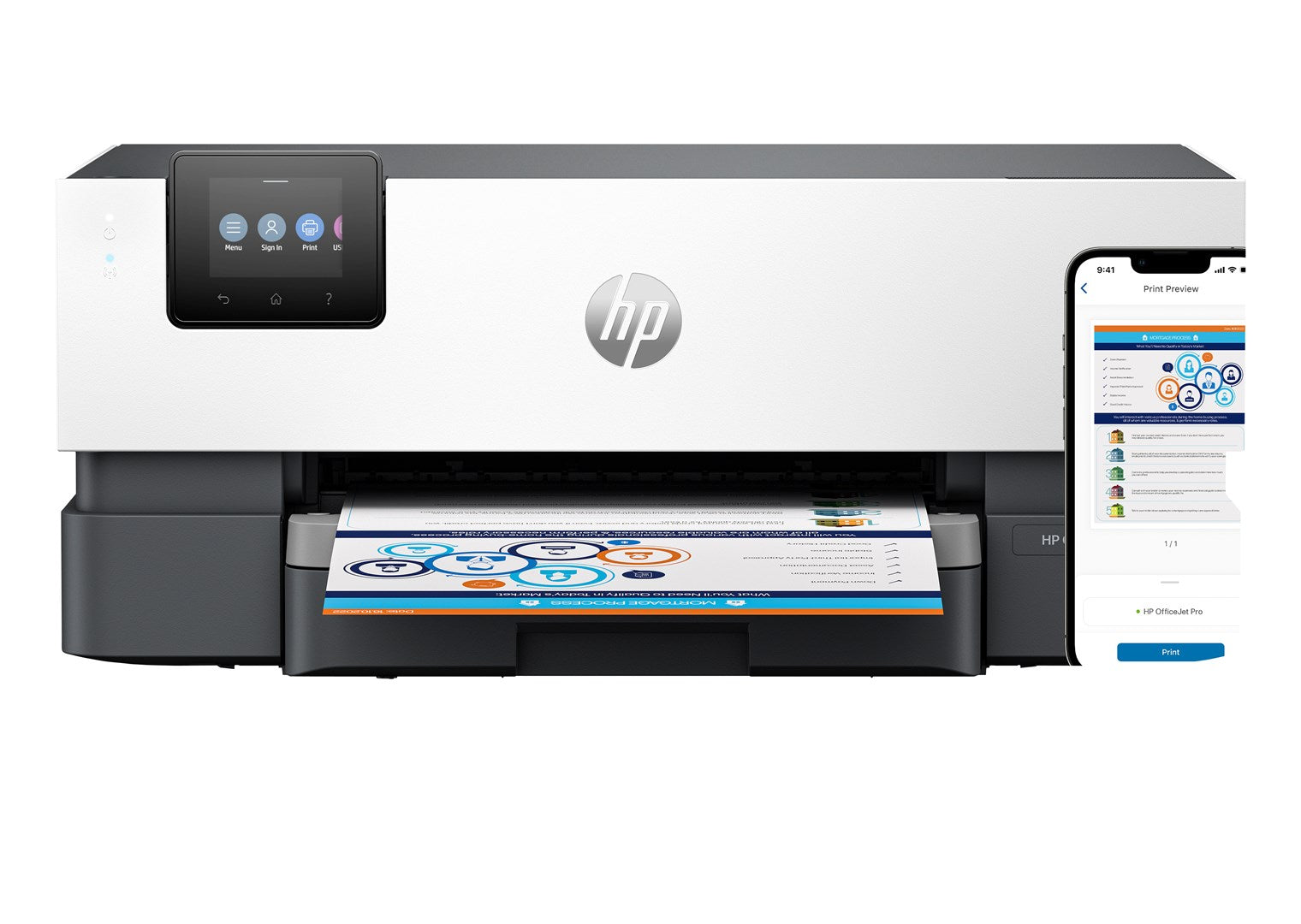 HP OfficeJet Pro 9110b Printer Thermal Inkjet A4 4800 x 1200 DPI 22 ppm Wi-Fi