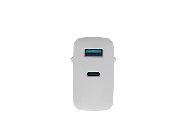 NATEC RIBERA GAN CHARGER 1x USB-A + 1x USB-C 65W WHITE