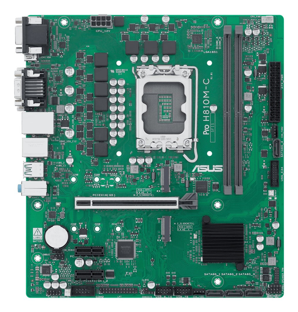 ASUS MB ASUS PRO H810M-C-CSM (Intel, LGA1851, DDR5, mATX) (90MB1KHP-M0EAYC)
