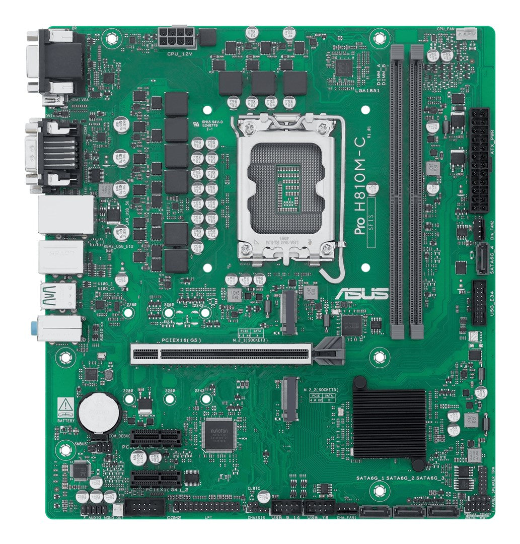 ASUS MB ASUS PRO H810M-C-CSM (Intel, LGA1851, DDR5, mATX) (90MB1KHP-M0EAYC)