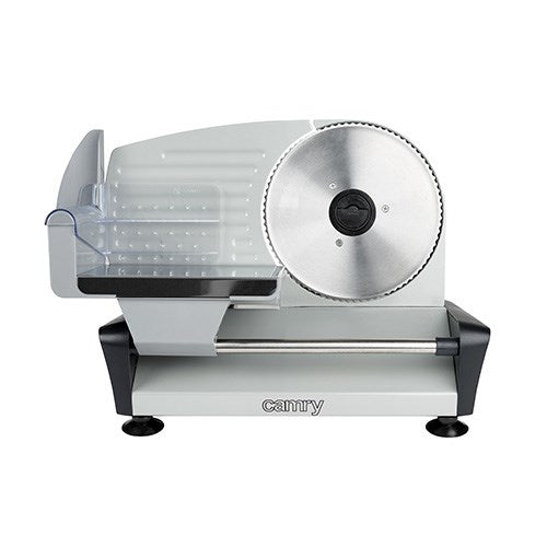 Camry Premium CR 4702 Electric Slicer Black Grey Satin Steel